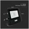 VT-118S-1-B 20280 - 10W LED Floodlight with PIR, 3000K, 735lm, Black, IP65