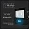 VT-118S-1-B 20280 - 10W LED Floodlight with PIR, 3000K, 735lm, Black, IP65