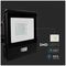 VT-128S-1-B 20283 - 20W LED Floodlight with PIR, 3000K, 1510lm, Black, IP65