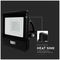 VT-128S-1-B 20283 - 20W LED Floodlight with PIR, 3000K, 1510lm, Black, IP65