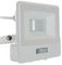 VT-118S-1-W 20293 - 10W LED Floodlight with PIR, 4000K, 735lm, White, IP65