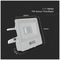 VT-118S-1-W 20293 - 10W LED Floodlight with PIR, 4000K, 735lm, White, IP65