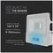 VT-118S-1-W 20293 - 10W LED Floodlight with PIR, 4000K, 735lm, White, IP65