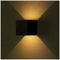 VT-759-12 218530 - 11W LED Up and Down Square Wall Light, 4000K, 1360lm, Black