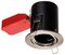 IGS/TSC - Fire Rated Steel Tilting Downlight, Satin Chrome, IP20