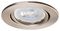 IGS/TSC - Fire Rated Steel Tilting Downlight, Satin Chrome, IP20