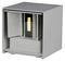 VT-759 217089 - 5W LED Square Up and Down Light, 4000K, 700lm, IP65, Grey