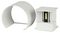 VT-756 217091 - 5W LED Round Up and Down Light, 4000K, 700lm, IP65, White