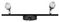 VT-810 218269 - 9W Double Head Indoor LED Wall Light, 4000K, 840lm, IP20, Black
