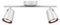 VT-812 218254 - 10W 2-Way LED Wall Light, 3000K, 1080lm, IP20, White
