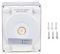 VT-822 218334 - 12W LED Outdoor Wall Light, 3000K, 1250lm, IP65, White
