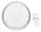 VT-11 21816 - 10W Round LED Dome Light with Emergency Battery, 4000K, 720lm, IP65, White