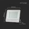 23220 - 200W LED Floodlight, 4000K, 22960lm, Non-Dimmable, Black