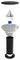 NEXSUN-BOLLARD-C - 15W Multi-Coloured Cylinder Solar Bollard Light, 200lm, IP65