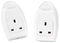 NLPT/2-MP - LED Plug Through Night Light with Dusk to Dawn, 2 Pack