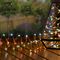 LS230114M - 200 LED Solar Microbrights Pinwire String Lights, Multicoloured, IP44, 5m
