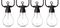 LT220104CW - 20 LED Bulb Connectable Festoon Lights, Cool White