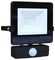 777992 - 10W LED Eco Floodlight with PIR, 6000K, 850lm, Black, IP65