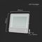 VT-44003 23203 - 300W SMD Floodlight, 6500K, 34440lm, IP65, Non-Dimmable