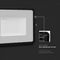 VT-8028 - 20W SMD Floodlight, 3000K, 1510lm, IP65, Non-Dimmable