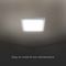VT-60012 10497 - 12W Backlit Surface Mounted Square Panel, 6500K, 1200lm, Non-Dimmable