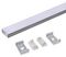 VT-8108 3352 - 2m Mounting Kit with Diffuser for LED Strip Surface, 23.5x10mm, Silver