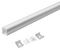 VT-8110-W - 2m Mounting Kit with Diffuser for LED Strip Surface, 17.2x14.4mm, White