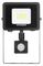 90164 - 18W LED Floodlight with PIR, 4000K, 2000lm, Non-Dimmable, Black