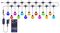 GH250 - Colour Changing Festoon Lights, RGB+W, IP65, 13m