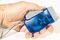 L124A - LED Dynamo Torch with Squeeze Charge, Blue
