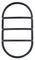 ILBHPA008 - Tough Shell Compact Bulkhead Oval Louvre Accessory, Black