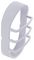 ILBHPA012 - Tough Shell Compact Bulkhead Oval Louvre Accessory, White