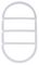 ILBHPA012 - Tough Shell Compact Bulkhead Oval Louvre Accessory, White