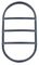 ILBHPA018 - Tough Shell Compact Bulkhead Oval Louvre Accessory, Anthracite Grey