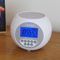 384SIL - Star Projection Alarm Clock, White