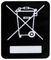 7827363 - WEEE Labels 10 x 13mm White on Black 500 Pack