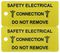 LDSECRP - Safety Label Electrical Connection Tags, Pack of 5