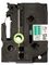 FLE7511 - P-Touch Die-Cut Tape Casette, Black on Green, 21mm