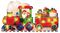 LI093540 - Light-Up Santa in Train Christmas Window Silhouette (240x450mm)