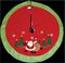 PL171464 - 90cm Red Christmas Tree Skirt with Santa and Reindeer