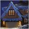 LV162185BW. - 720 LED Snowing Icicle Blue and White Lights with Timer