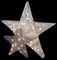 LB201049S - 31cm Double Layer Light Up Star Decoration - Silver