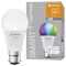 4058075521414 - 9W LED  Smart + WiFi A60 Bulb RGBW Lamp, B22d, 806lm