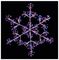 LV213043RBW - 300 LED MicroBright Snowflakes, Rainbow, 400mm