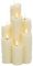 LB201034 - 27.5cm Flickerbright Wax Candle with Melted Effect and Timer