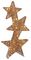 LB213202RGD - 60cm Lit Stacked Metal Stars, Rose Gold, 30 Warm White LEDs