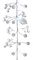LB213210 - 1.8m LED White Garland with Berries & Leaves and Clear Gems, Battery Operated, 30 Warm White LEDs