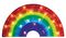 LB206110 - 45cm Rainbow Shape Light, Battery Operated