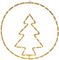 LB213164 - 41cm Tree Hemp Rose with 54 Warm White LEDs