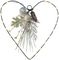 TW213396 - LED Metal Decoration with Baubles, Heart